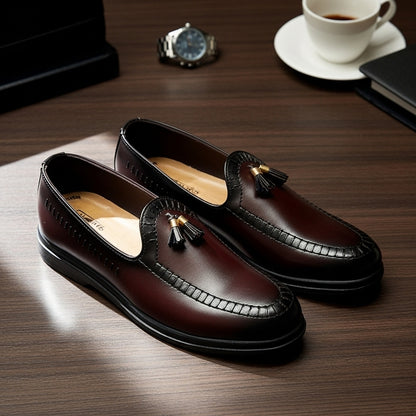 Pure Hand Made Leather Loafer With Comfortable Rubber Sole